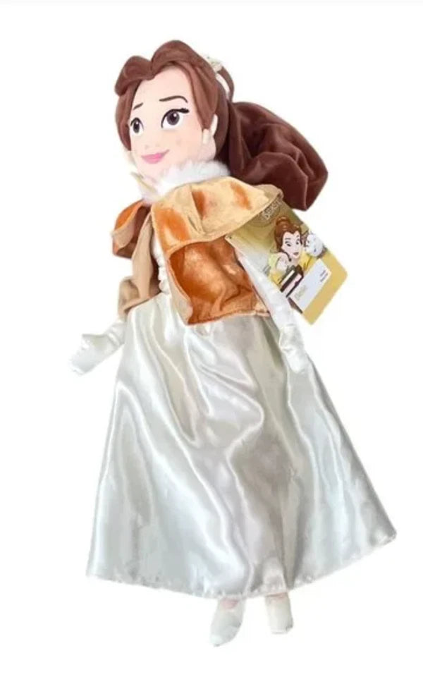 Disney Store Beauty &The Beast Winter Cape Belle 19" Plush Doll Soft Toy NEW TAG