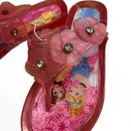 New Disney Store Princess Pink jelly slipper Aurora Ariel Shoes Kids UK 9/10