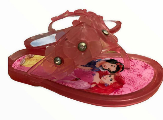 New Disney Store Princess Pink jelly slipper Aurora Ariel Shoes Kids UK 9/10