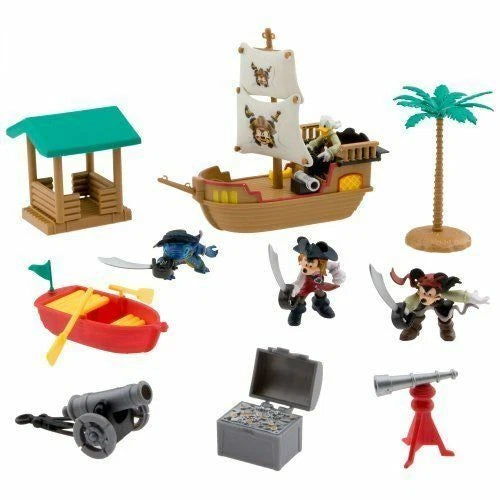 Disneyland Mickey Mouse Pirates Of The Caribbean Play Set Stitch Mickey Donald