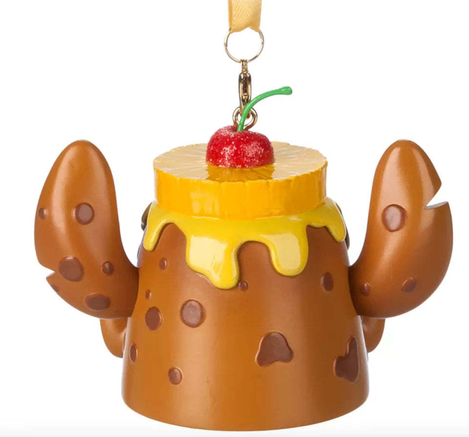 Disney Store Stitch Pineapple Upside-Down Cake Munchlings Baked Treats ornament