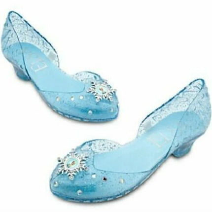 Disney Store Frozen authentic Elsa fancy dress costume Shoe Kids Girls s; UK7/8