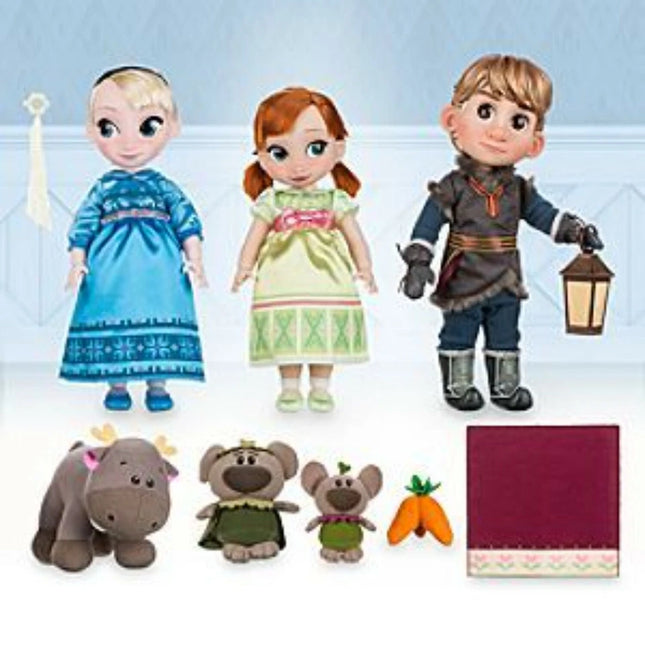 Disney Animators Collection Deluxe Dolls Gift Set Frozen ELSA ANNA KRISTOFF SVEN