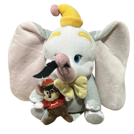 New Official Disney Store Tag Dumbo Elephant Plush Soft Toy W Timothy Mouse 28cm