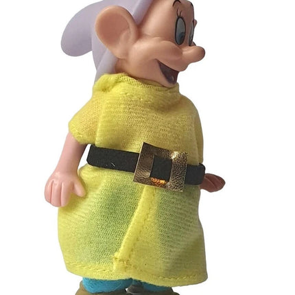 Disney Snow White & seven Dwarf Dopey Christmas Ornament 4.5" Poseable figure