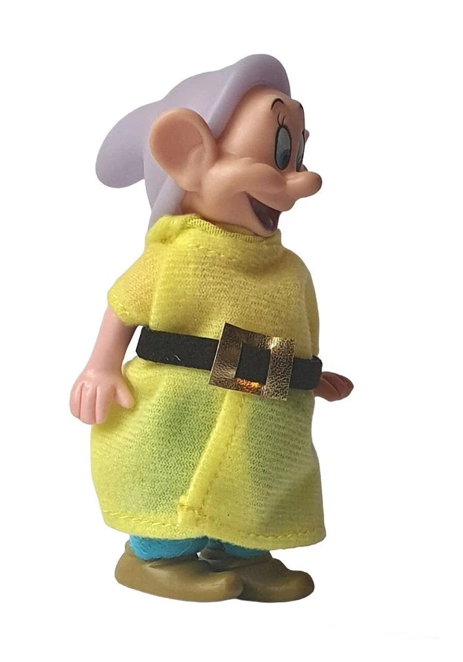 Disney Snow White & seven Dwarf Dopey Christmas Ornament 4.5" Poseable figure