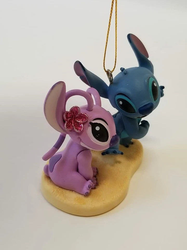 Disney Lilo & Stitch Christmas Tree Ornament Stitch Alien Angel Girlfriend Pink