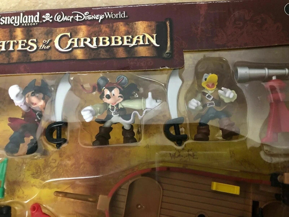 Disneyland Mickey Mouse Pirates Of The Caribbean Play Set Stitch Mickey Donald