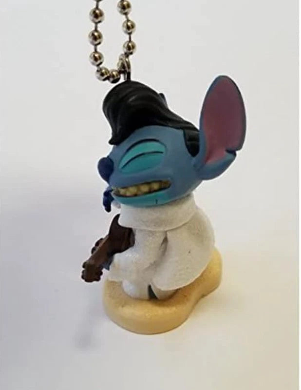 Disney Store official Lilo Stitch Hanging Ornament with guitar keychain Dangler