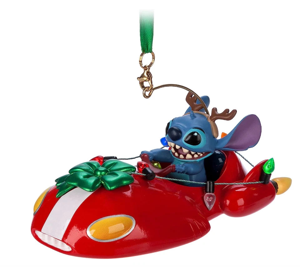 Disney Lilo & Stitch Sketchbook Ornament Speeder santa Christmas spacecraft
