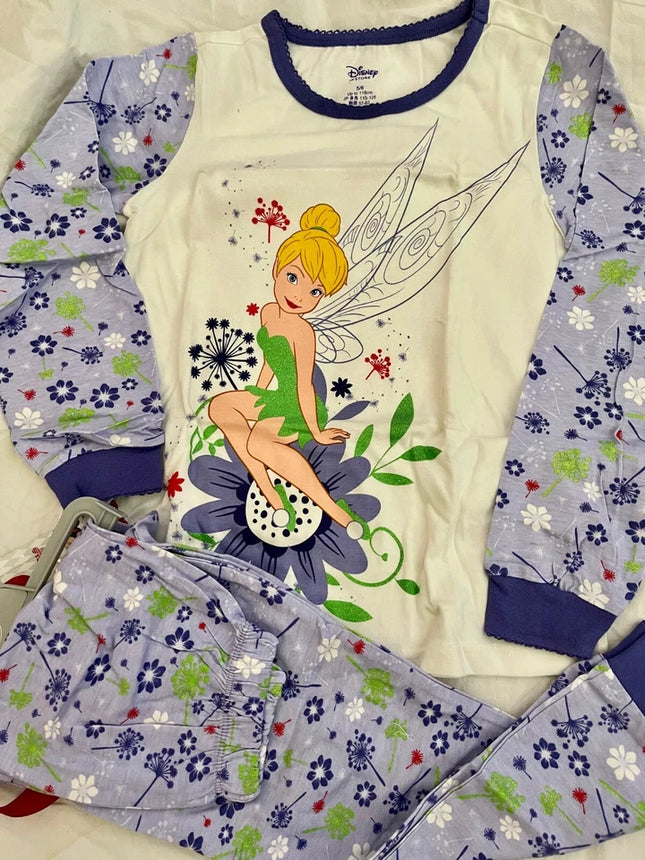 Disney Store Official Tinkerbell Fairies Girls Pajama Set Size 3 NEW TAGGED