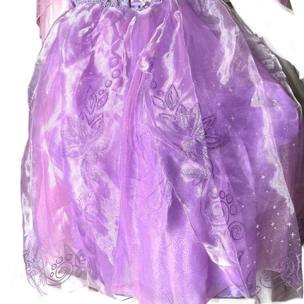 Disney Store Deluxe Tangled Rapunzel costume Dress UK 11/12 kids Girls NEW Tag