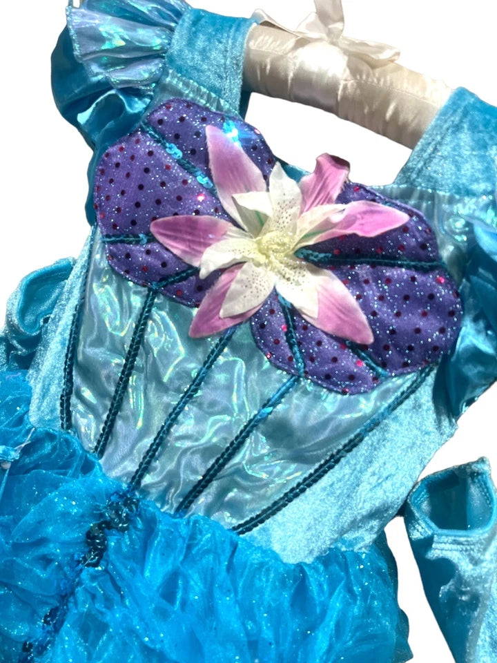 Disney Official Little Mermaid Ariel Fancy Dress costume kid girls size 5/6 NWT