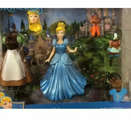 Disney Parks Cinderella Doll Figure Dress Up Set Fashion Magiclip Gus Jaq New