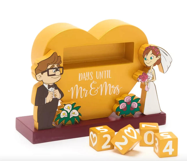 Disney Store Up Wedding Countdown Carl and Ellie Days until Mr & Mrs