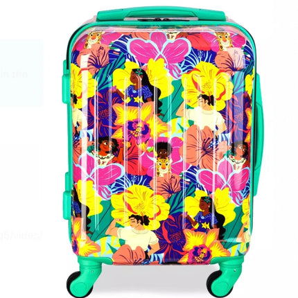 Official Disney Encanto Rolling Luggage trolley bag floral colourful Hard shell