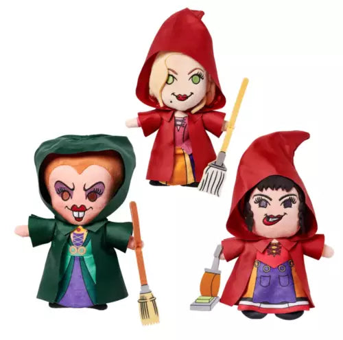 Disney Store Sanderson Sisters Sarah Mary Winifrd Small Soft Toy