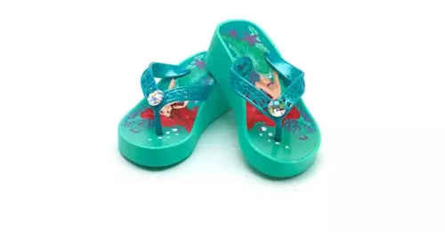 Disney Official The Little Mermaid Wedge Flip Flops