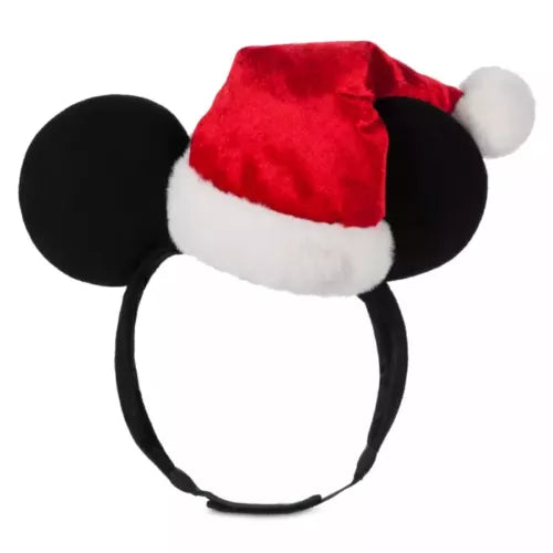 Disney Parks official Mickey Mouse Santa Adaptive ears Headband