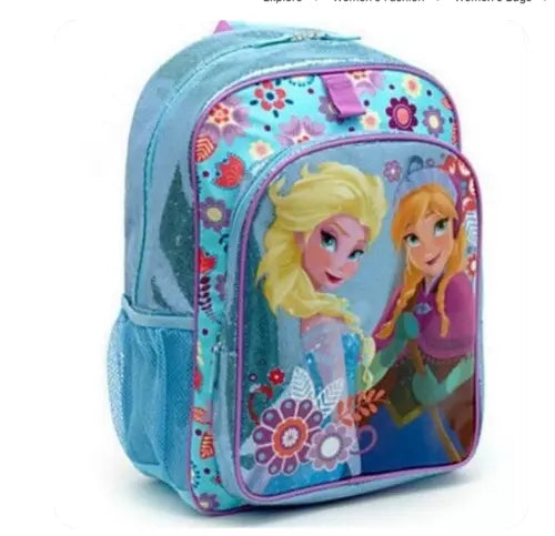 Disney Store Frozen Backpack Anna Elsa artwork