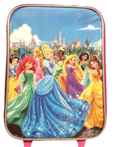 Disney Princess Ariel Rapunzel Belle Tiana kids school Trolley