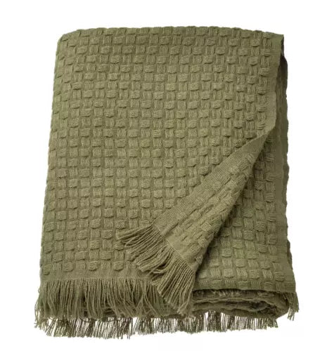 IKEA New HORNMAL Throw, green-yellow