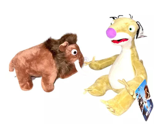 Ice Age Sid the Sloth & Manny Elephant Soft Plush Animal Doll Toy