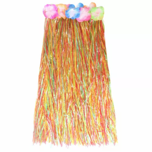 MULTI-COLOURED GRASS HULA SKIRT