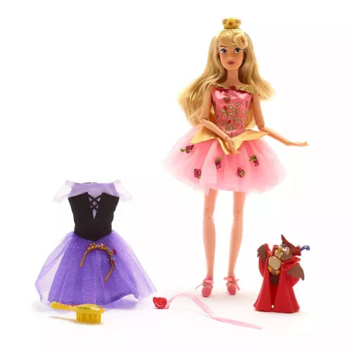 Disney Store Aurora Ballet Doll, Sleeping Beauty with Owl