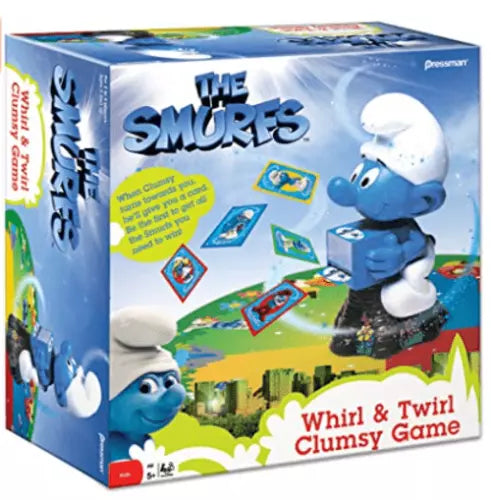 Pressman Smurfs Whirl and Twirl Clumsy Game