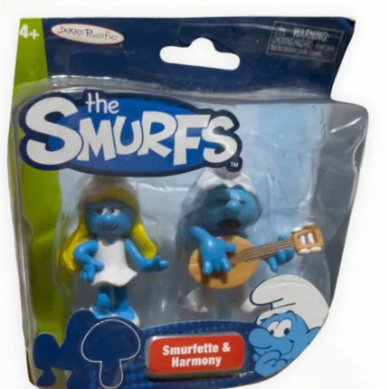The Smurfs Smurfette & Harmony figures