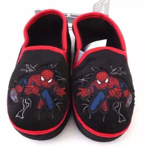 Disney Store Spider Man Warm Slippers Shoes Boys Kids