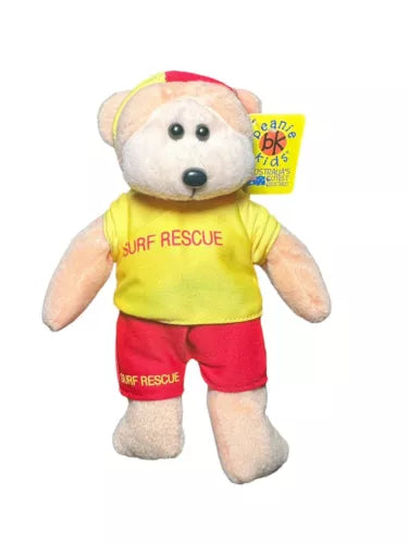 Beanie Kids Collectible Surf Life Saving Bear Aquarius Soft Toy