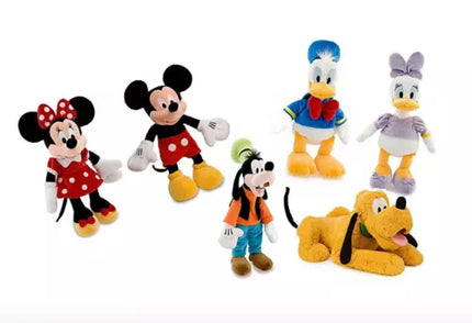 Disney 16" Mickey Minnie Mouse Donald Daisy Duck Goofy Pluto Soft plush set