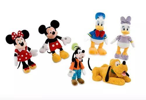 Disney 16" Mickey Minnie Mouse Donald Daisy Duck Goofy Pluto Soft plush set