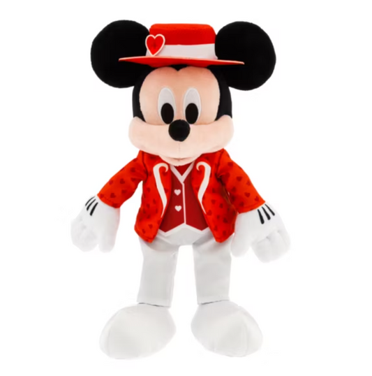 Disney Store Mickey Mouse Valentine's Day Small Soft Toy 2025 - 30.5cm