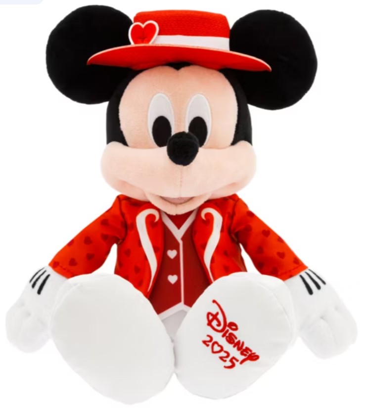 Disney Store Mickey Mouse Valentine's Day Small Soft Toy 2025 - 30.5cm