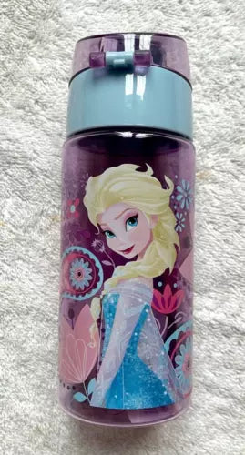 Disney store Frozen Elsa Anna Plastic drink water bottle