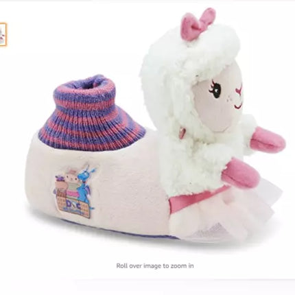 Disney Doc McStuffins Girls KIDS 3D Lambie Sock Top Slippers