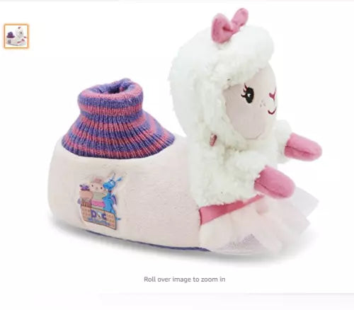 Disney Doc McStuffins Girls KIDS 3D Lambie Sock Top Slippers