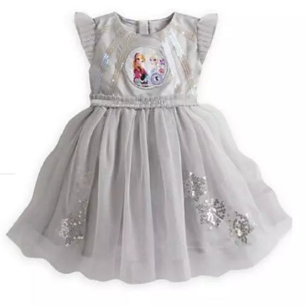 Disney Store Authentic Frozen Princess Elsa Anna Party Dress
