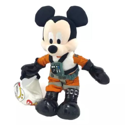 Disney Parks Star Wars Wing Pilot Mickey Mouse Soft Plush Doll Toy
