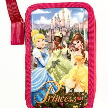 Disney Princess pencil marker stationary zip up case
