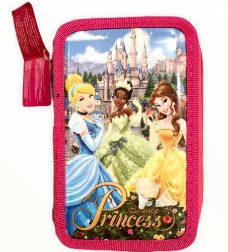 Disney Princess pencil marker stationary zip up case